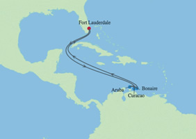 Post Thanksgiving Caribbean Cruise map