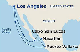Mexican Riviera gay bears cruise map