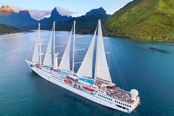 Tahiti gay sailing cruise on Wind Star