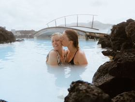 Blue Lagoon Iceland lesbian trip