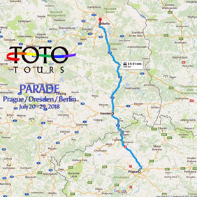 Prague & Berlin gay tour map