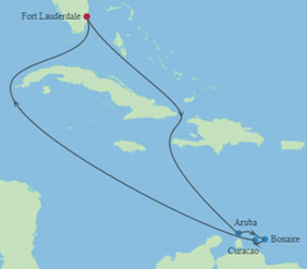 ABC Caribbean Gay cruise map
