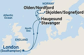 Norwegian Fjords gay bears cruise map