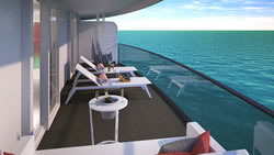 Scarlet Lady Cheeky Corner Suite Biggest Terrace