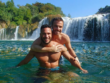 Croatia gay cruise - Krka Waterfalls