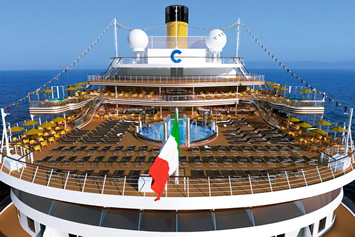 Costa Diadema pool deck
