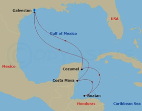 Western Caribbean gay bears cruise map