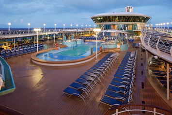 Rhapsody of the Seas Pool deck