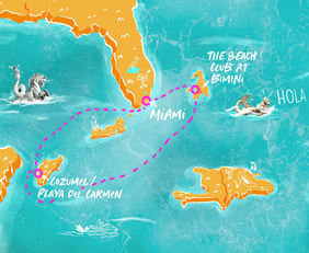 Riviera Maya gay cruise map