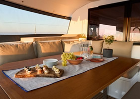 Greece gay Catamaran snacks