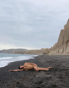 Santorini nude gay beach
