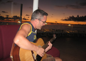 Caribbean cruise day at sea