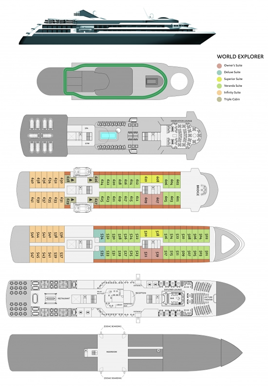 World Explorer Deck Plan
