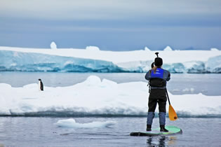 Antarctica Gay Cruise paddle board