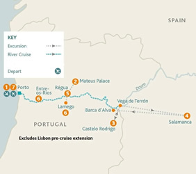 Douro River gay cruise map