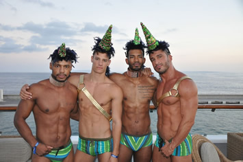 Mediterranean gay cruise party