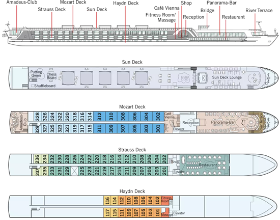 Amadeus Riva deck plan