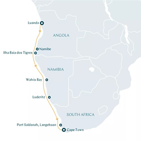 West Africa gay cruise map