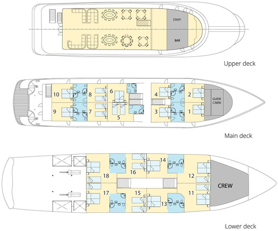 Adriatic Pearl Deck Plans