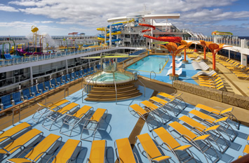 Wonder of the Seas gay cruise pool deck