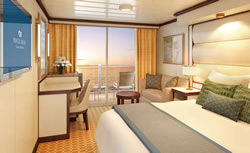 Sky Princess Deluxe Balcony Stateroom