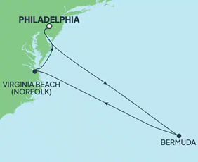 Bermuda gay cruise map