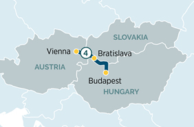 Danube Christmas gay cruise map