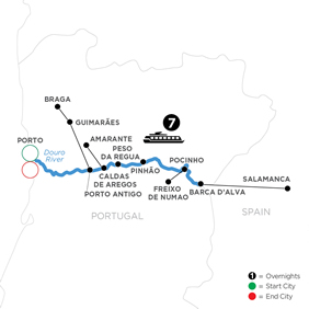 Douro River gay cruise map