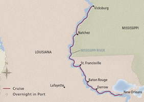 Mississippi River gay cruise map
