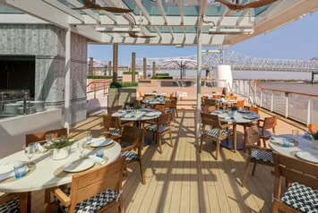 Viking Mississippi outdoor restaurant