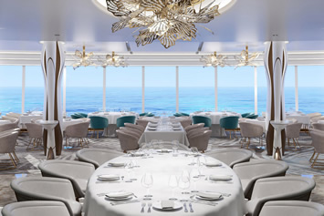 Norwegian Viva sea view restaurant