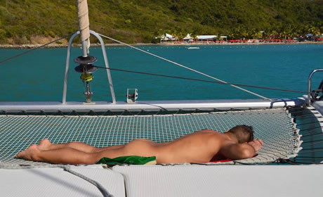 Guadeloupe nude gay sailing cruise
