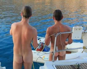 Nude gay sailing