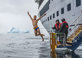Antarctica gay cruise plunge