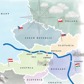 Danube Gay Summer Cruise map