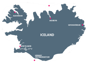 Iceland Gay Cruise 2021 map