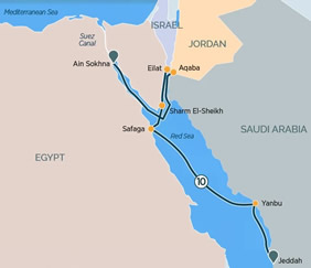 Red Sea gay cruise map