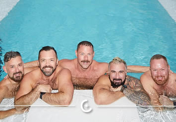 Ponant gay cruise pool guys