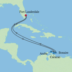 ABC Caribbean Gay Cruise map