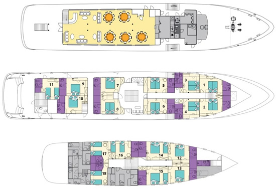 Maritimo Deck Plans