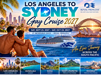 Los Angeles to Sydney gay cruise