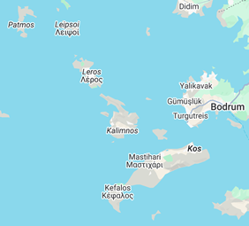 Kos Greece gay cruise map