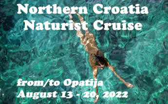 Croatia Naturist Cruise August 2022 from/to Opatija