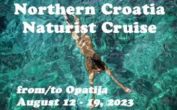 Croatia Naturist Cruise August 2023 from/to Opatija