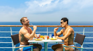 European gay cruise dining