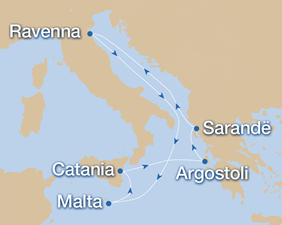 The Cruise European Gay Cruise 2023 map