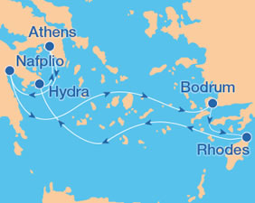 The Cruise European Gay Cruise 2025 map