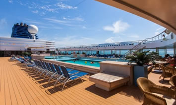 European gay cruise - Zenith Sun deck