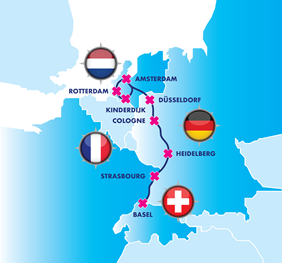 Amsterdam Pride gay cruise map