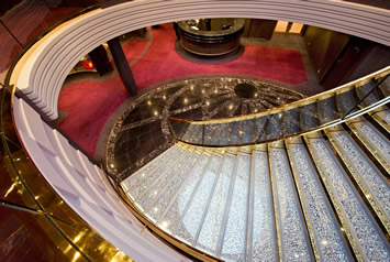 MSC Divina Swarowski stairsace